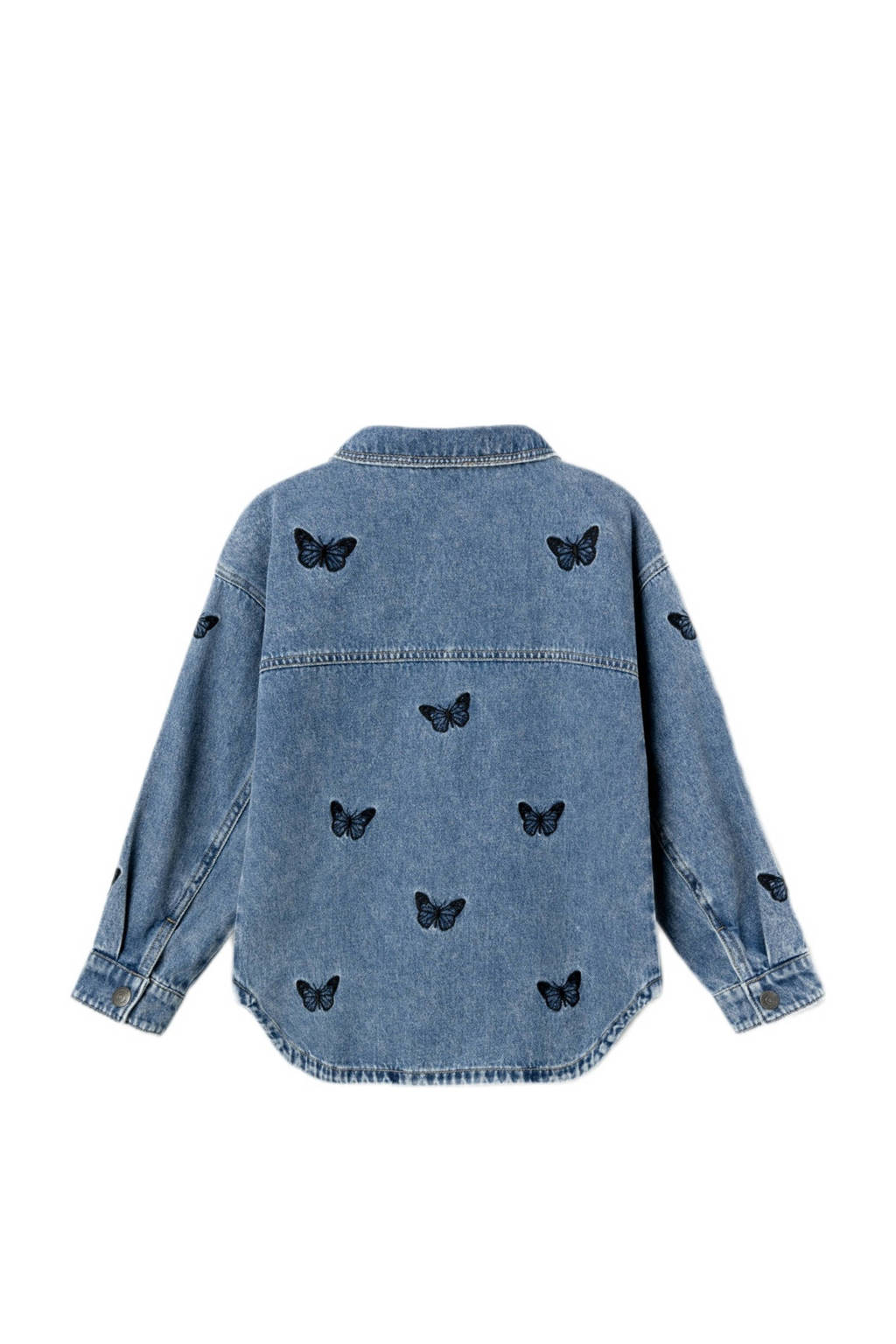 NAME IT spijkerjas NKFELLY met all over print medium blue denim