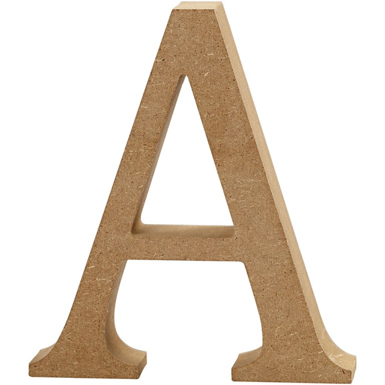 MDF Buchstaben, braun