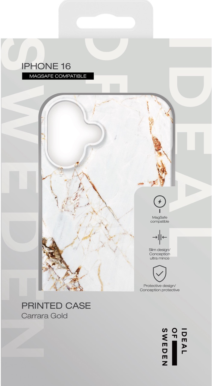 iPhone 16 MagSafe Hardcase Hülle Recycled (IDFCMS-I2461-46) - Carrara Gold