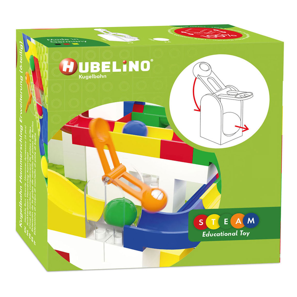 Hubelino Zwaartekracht Hamer, 6dlg.