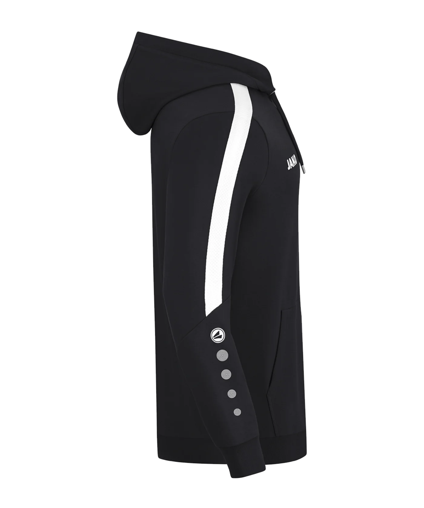 JAKO Power Hoody Kids Schwarz Weiss F800
