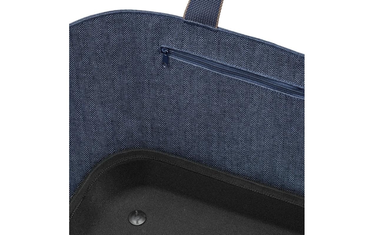 Tasche Shoppingbasket Herringbone Dark BlueTasche für den lässigen Einkauf