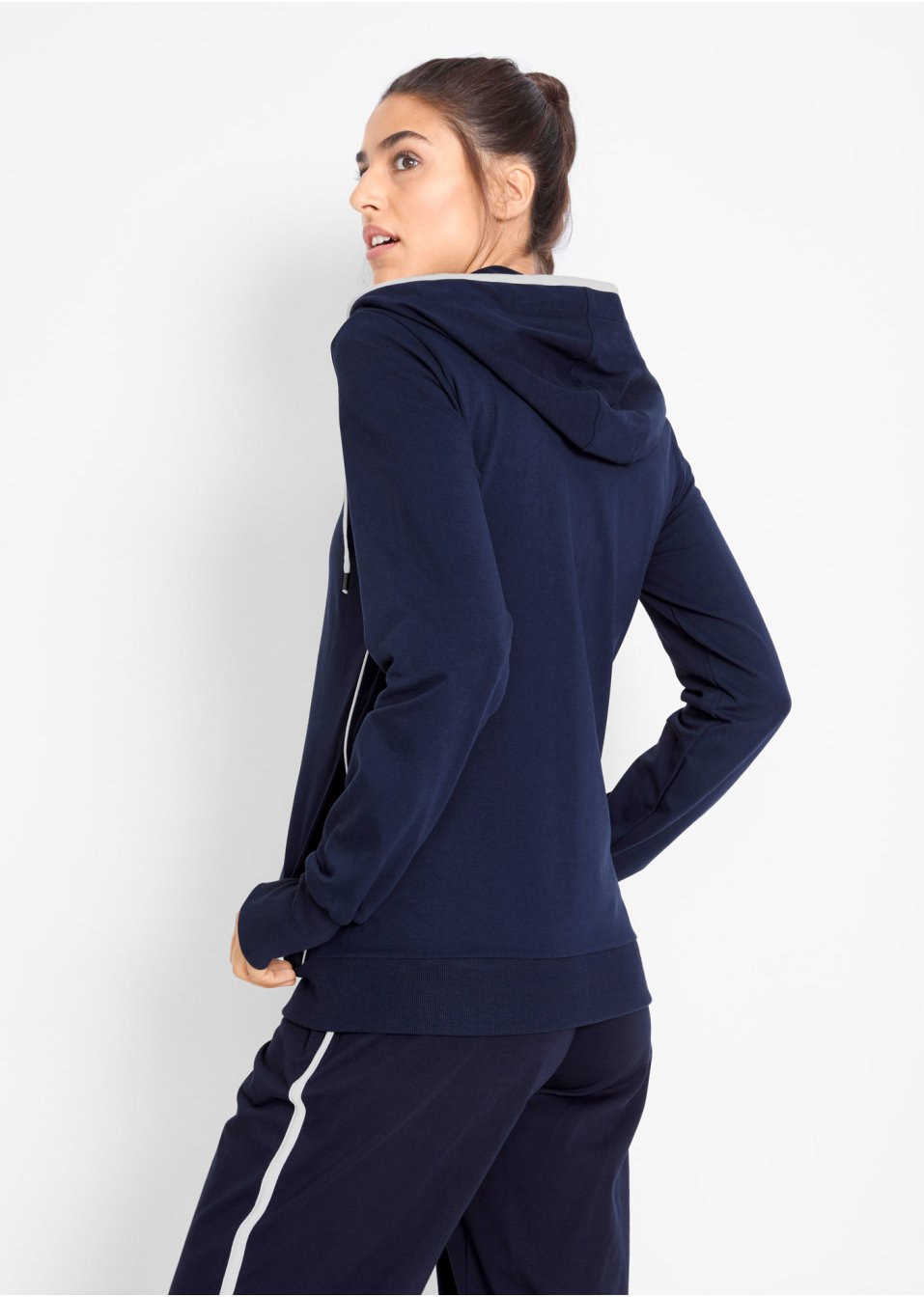 Veste sweat extensible en coton
