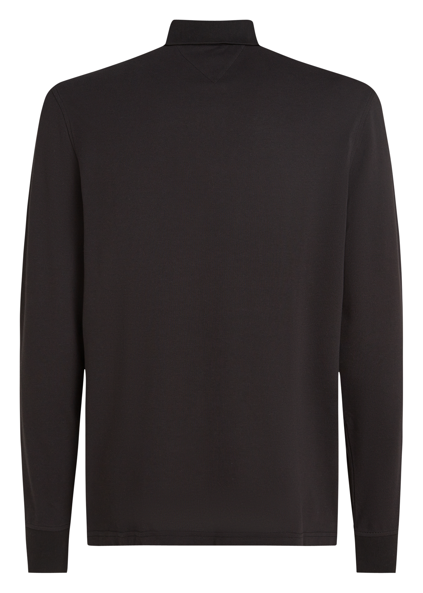 Polo regular-fit en coton bio mélangé| Noir