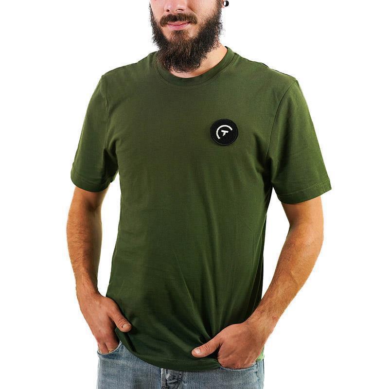 Tee Shirt Pêche Personnalisable Sur Vos Traces - Kaki