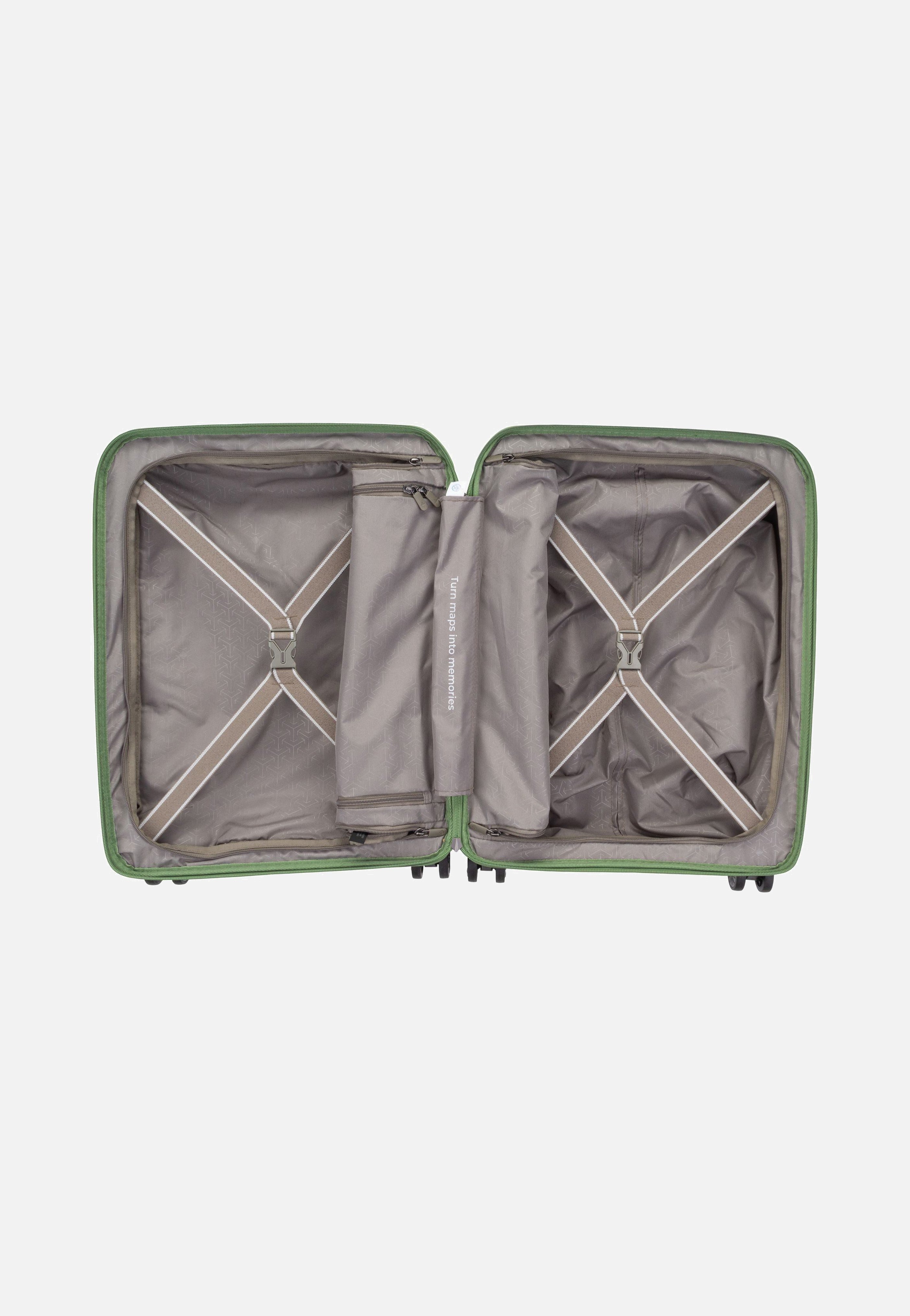 Mooby 4w Trolley S Front Pocket Grün - Koffer