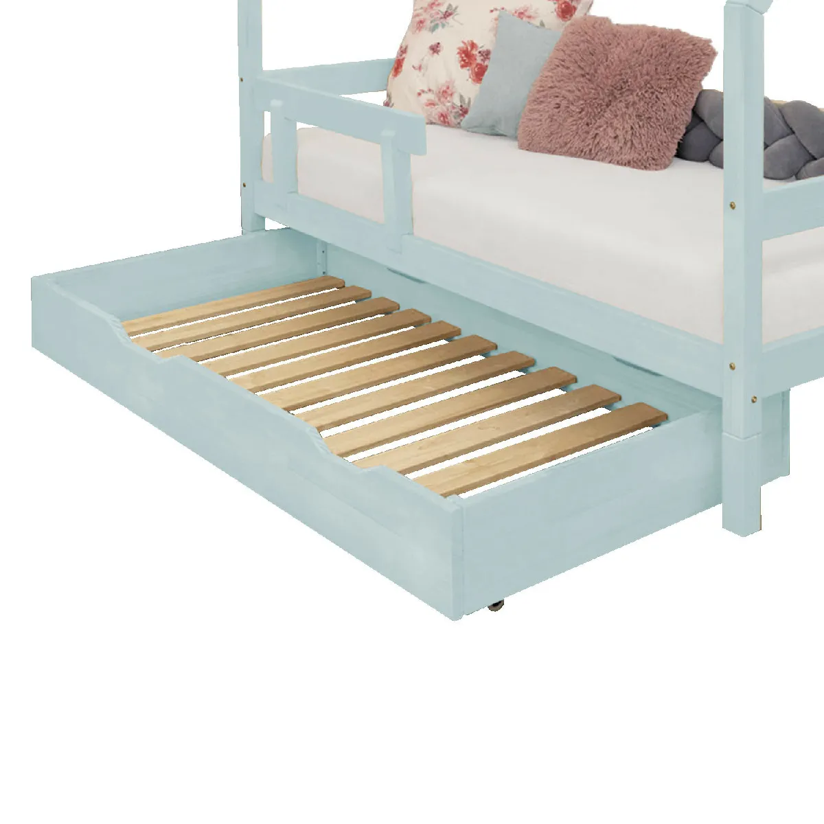 Youdoit Benlemi BUDDY avec sommier - Bleu clair