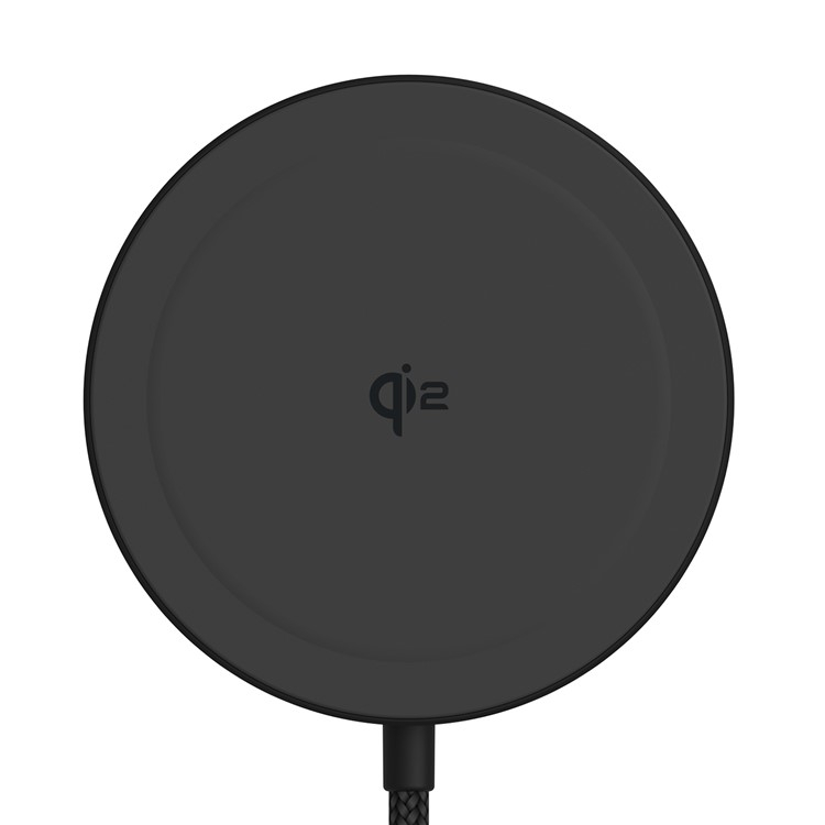 (1.5m) 15W Qi2 USB C auf MagSafe Ladegerät Magnetischer Wireless Charger mit Kickstand - Schwarz