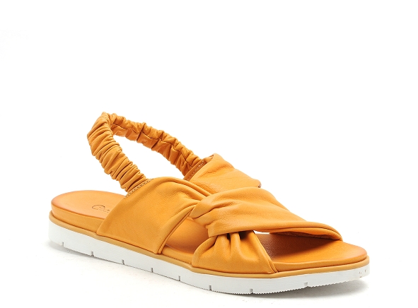 Coco abricot nu pieds plats femme migny orange