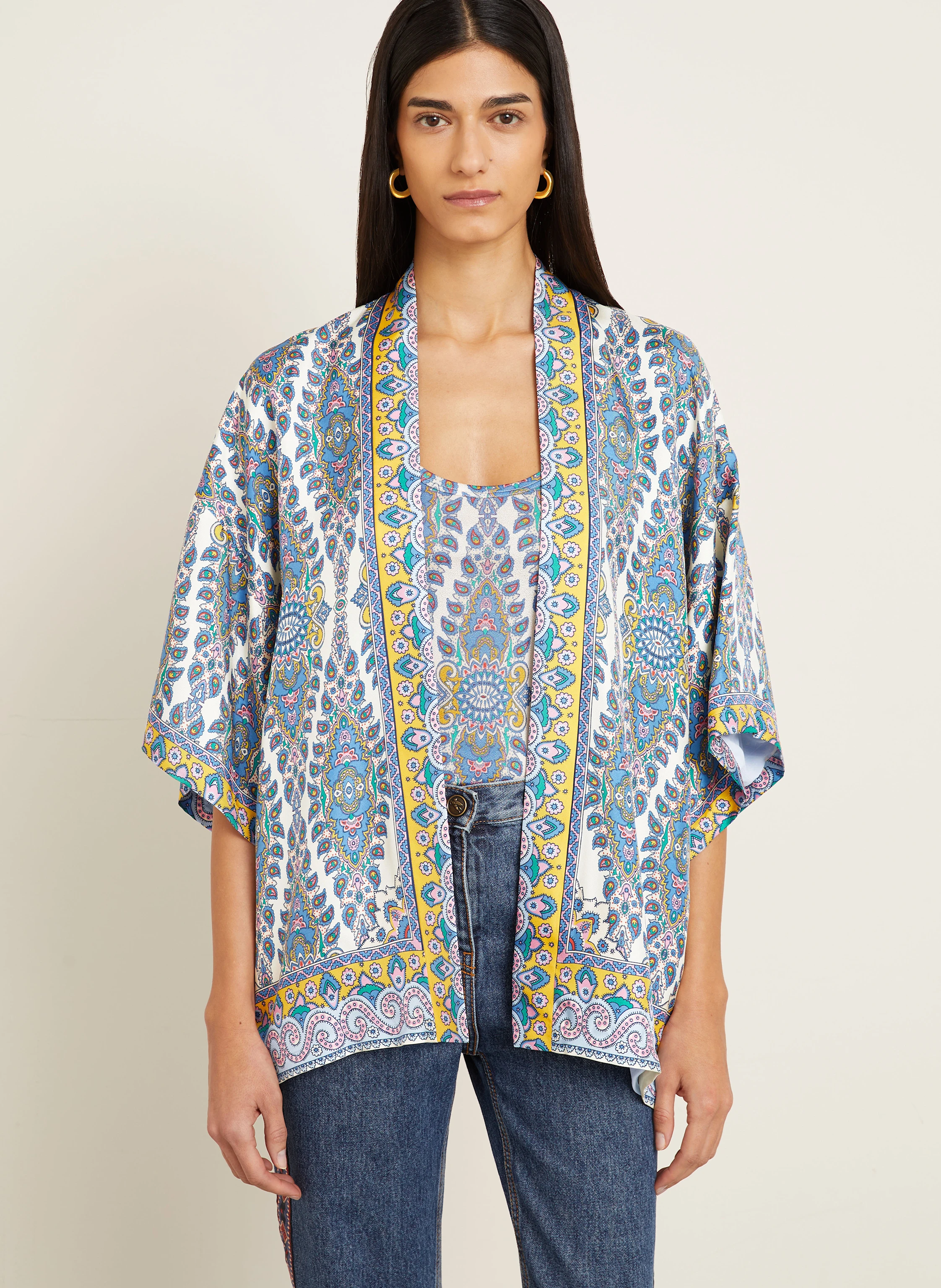 ETRO Kimono mit 3/4-Arm