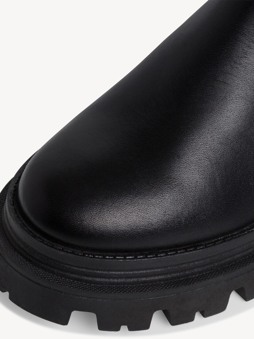 Leren Chelseaboot - zwart