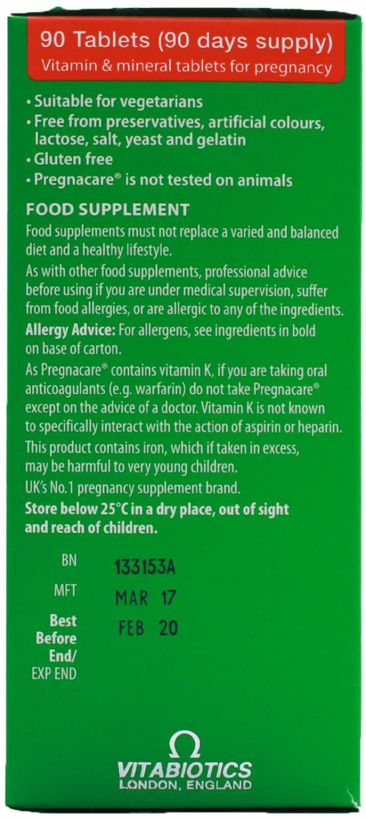 Vitabiotics Pregnacare Original 30 comprimidos
