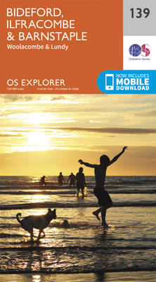 Bideford, Ilfracombe and Barnstaple - OS Explorer Map 139 (Sheet map, folded)