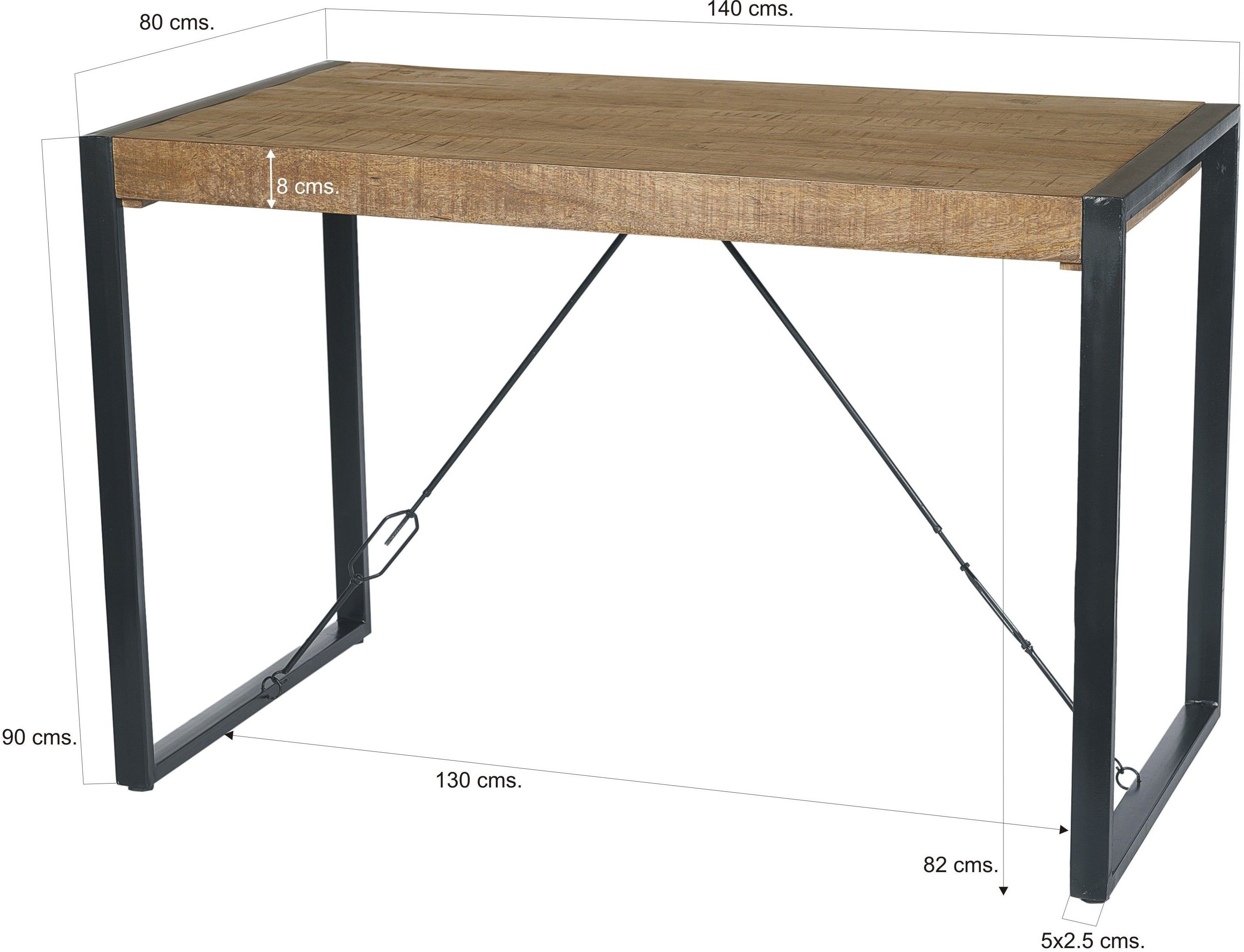 Bartafel Nairobi B140 x D80 x H90 cm