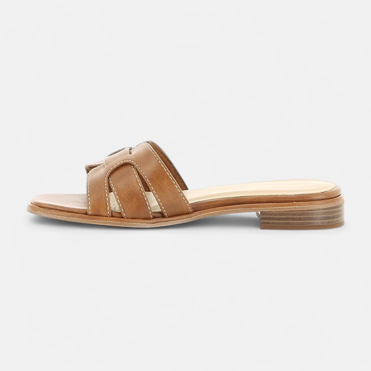 Mules Femme cognac