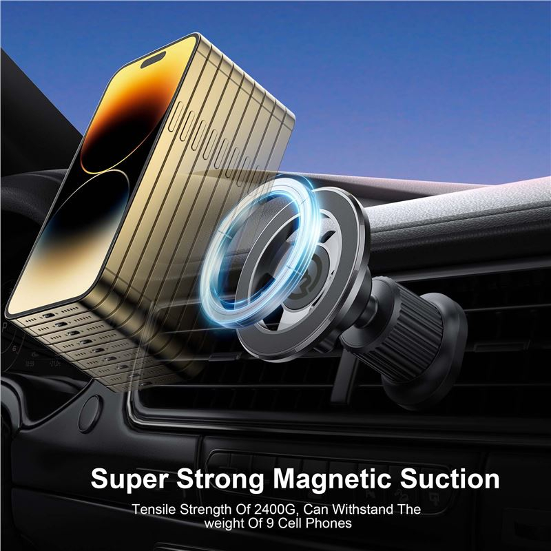 Magnetic Car holder Auto KFZ Smartphone Lüftungsgitter Halterung mit MagSafe (FRL-MGCH-01-BLK) - Schwarz