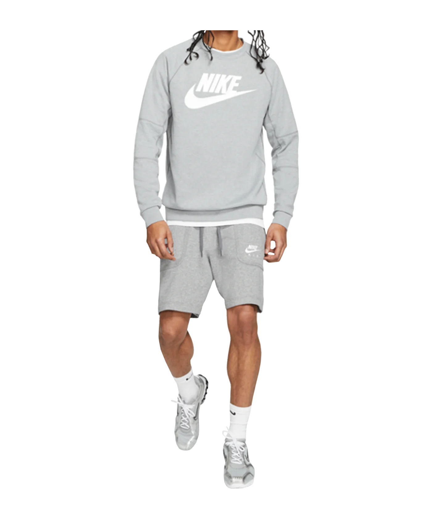 Nike Modern Fleece Crew Sweatshirt Grau F063