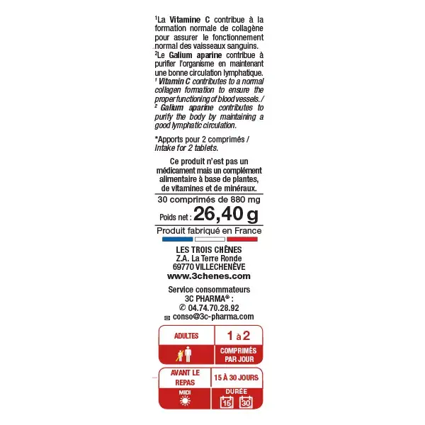 3C Pharma Lymphaveine 30 comprimés
