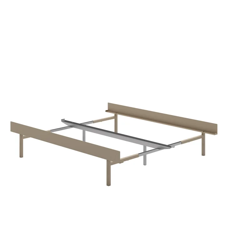 Moebe - Bett, 90 - 180 cm, H 39 cm / sand