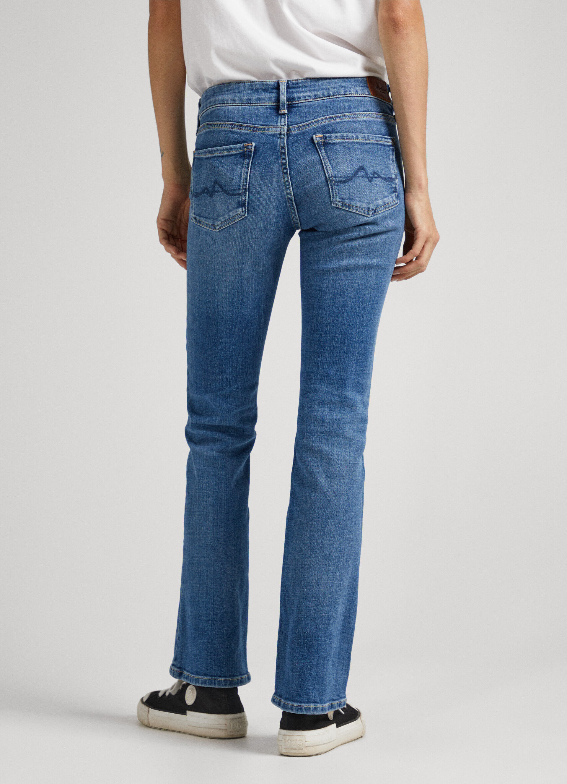 CALÇA JEANS PICCADILLY FIT SLIM TIRO TAMANHO MÉDIO - jeans