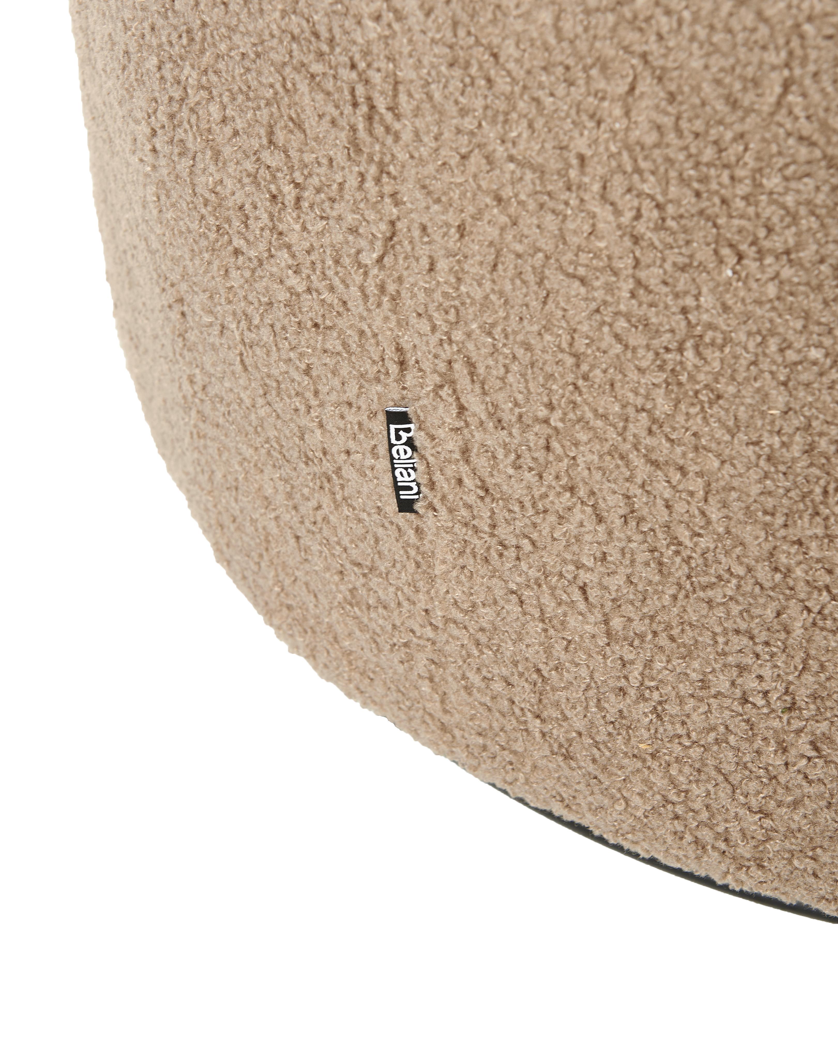 Draaifauteuil DAVIK Bouclé Taupe