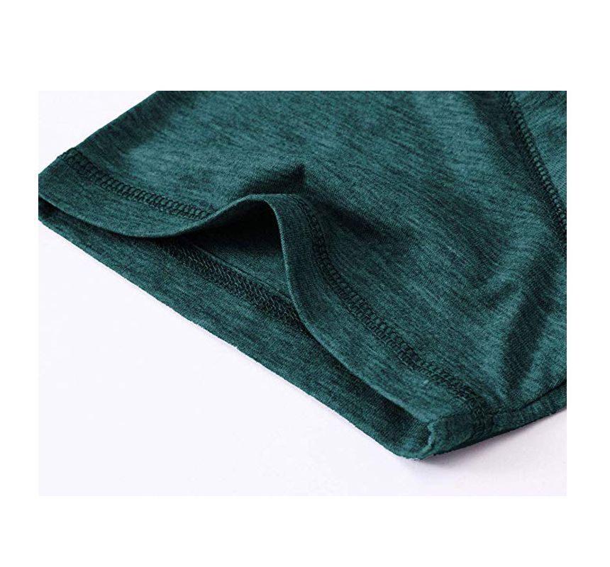 Dubbel Wit - Henley T-shirt met lange mouwen