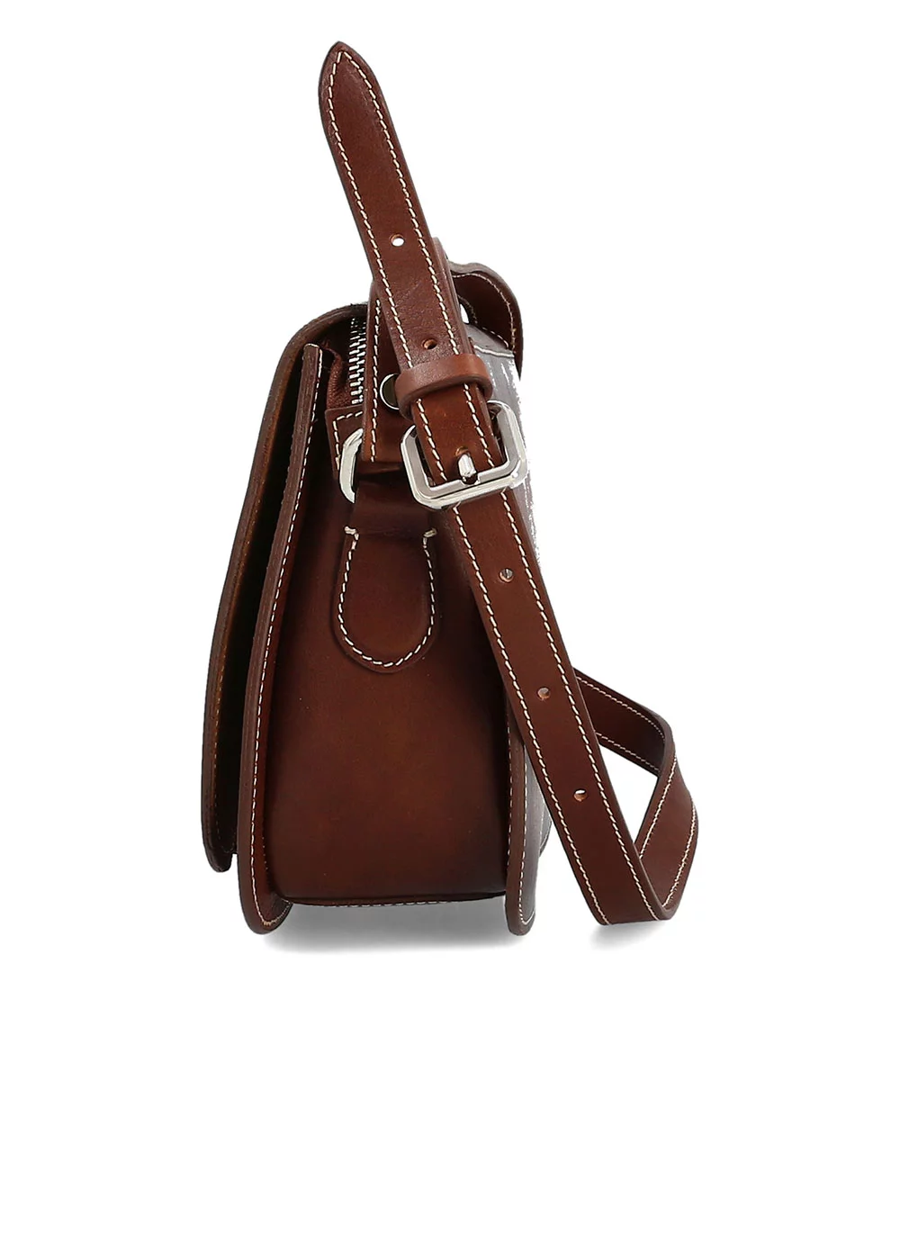 BESACE FLORENTINA CUIR CHOCOLAT