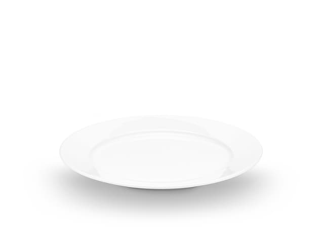 Pillivuyt Sancerre Tallerken flad Dia 17 cm Hvid