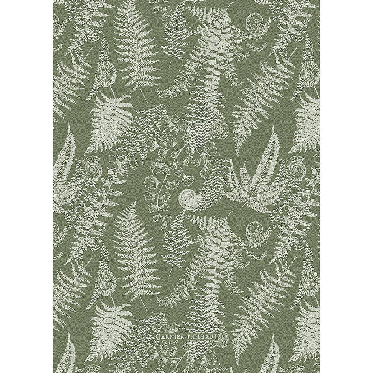 Torchon pur coton vert 50x70 Garnier Thiebaut