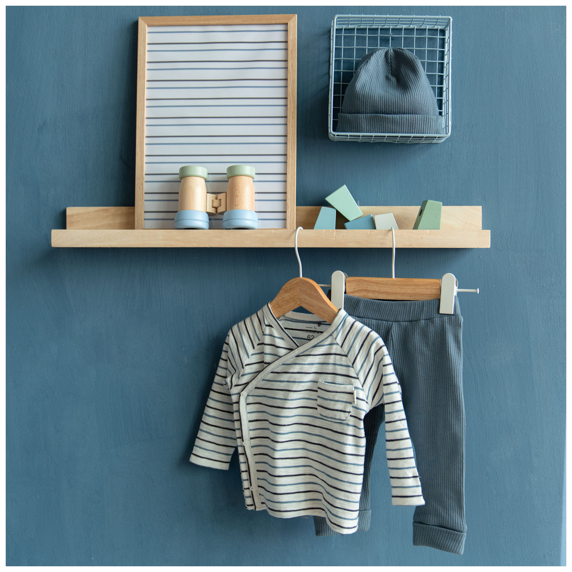 Prénatal newborn muts rib   blauw