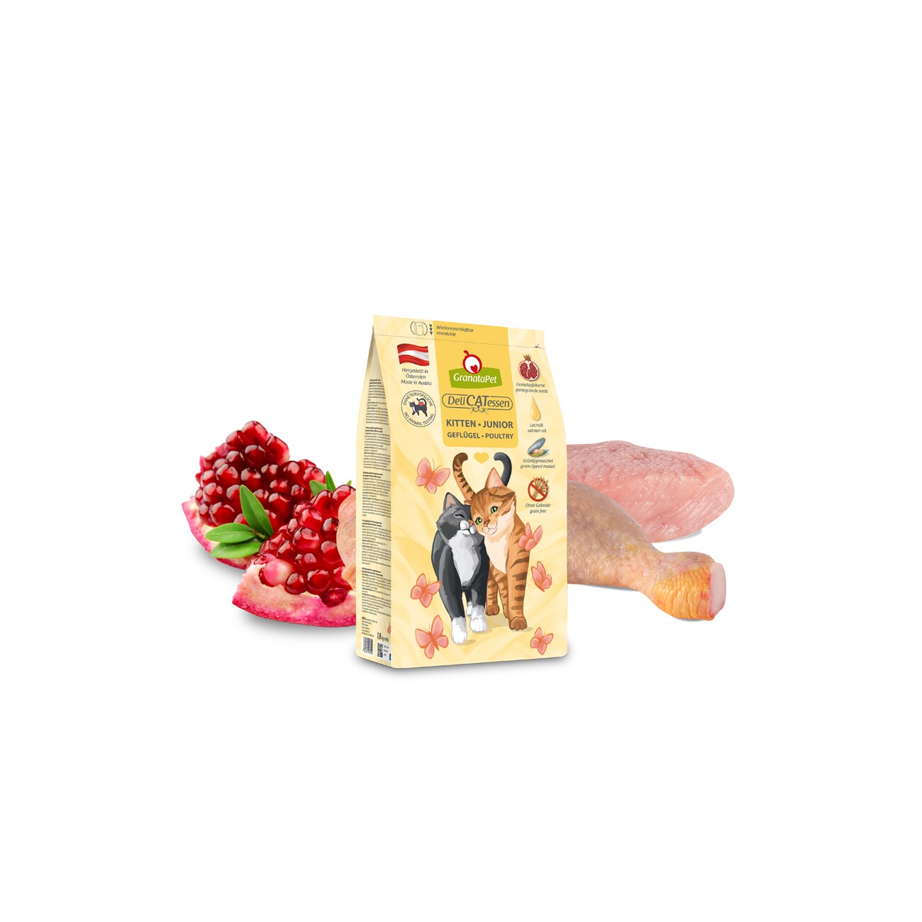 GranataPet Trockenfutter Katze, Kitten, Junior, DeliCATessen 1,8 kg
