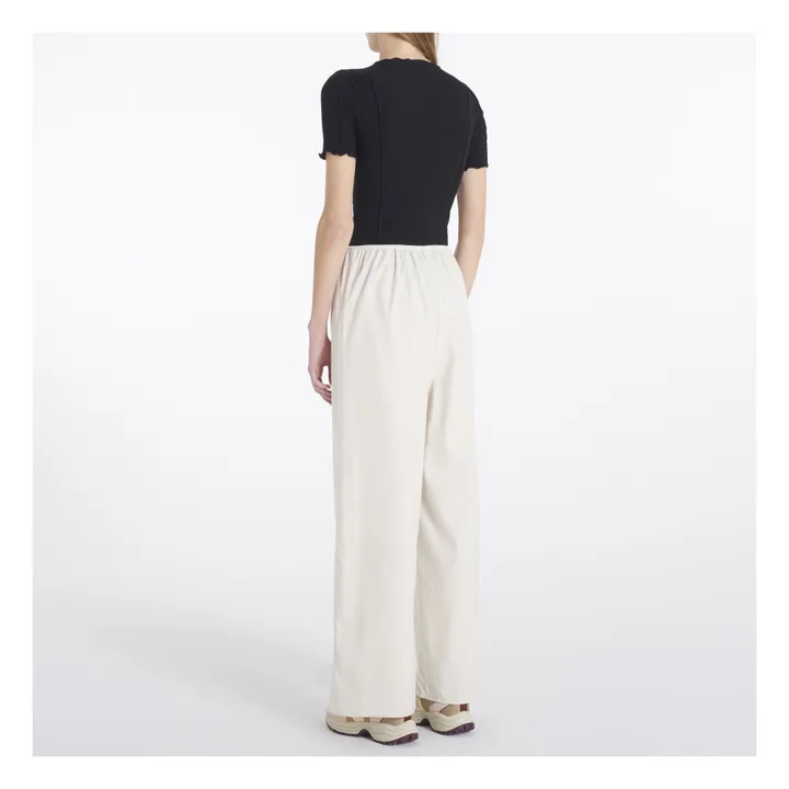 Baserange Pantalon Stoa Soie Sauvage | Ecru
