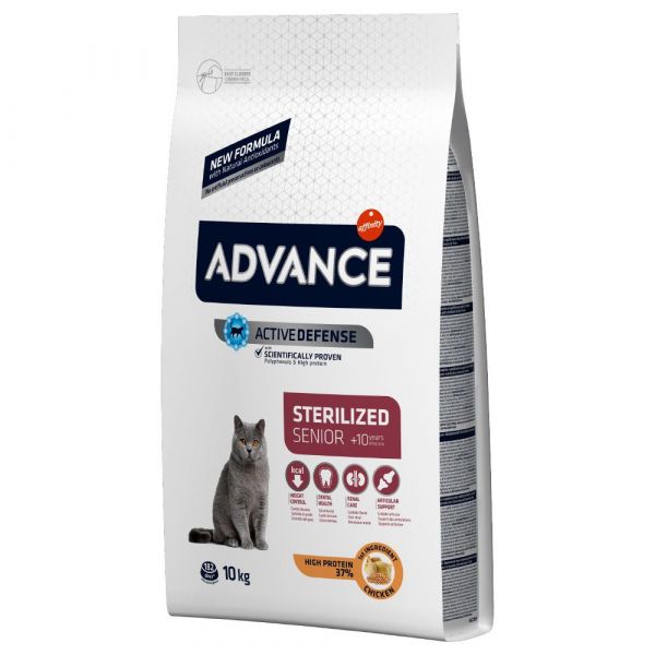 Advance Senior  10 Sterilized Chicken & Barley Cat 10Kg