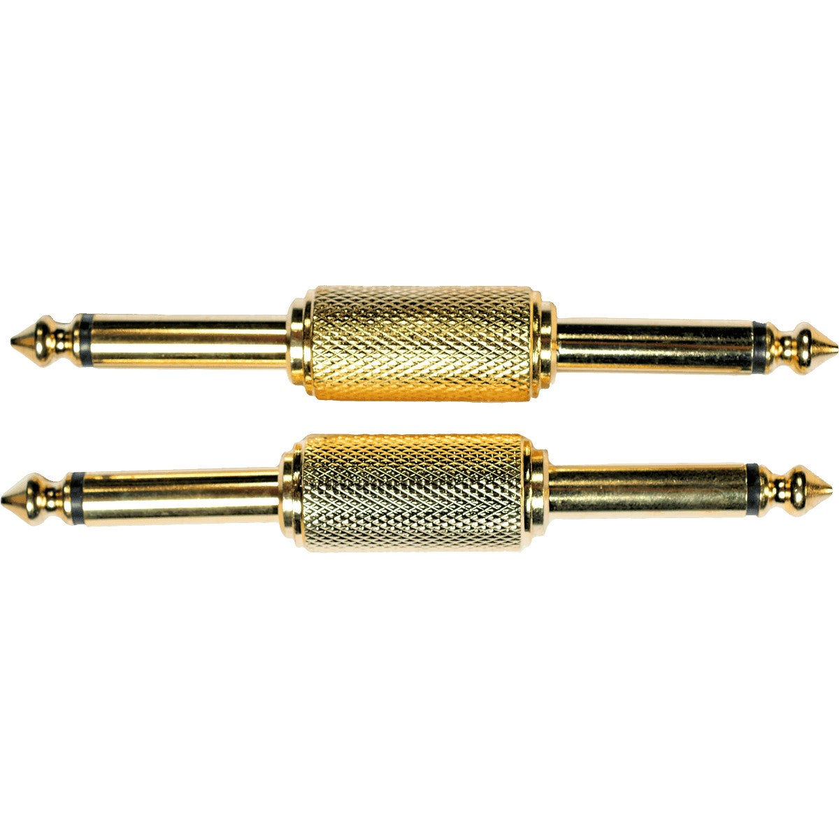 Yellow Cable AD02 6.3 mm jack male TS koppelstuk (2 stuks)