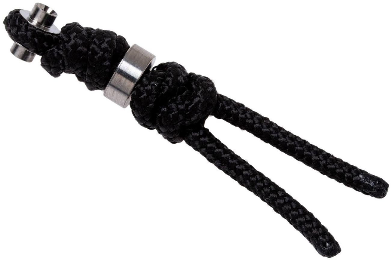 Chris Reeve Small Inkosi Lanyard with bead black/silver SIN-7003