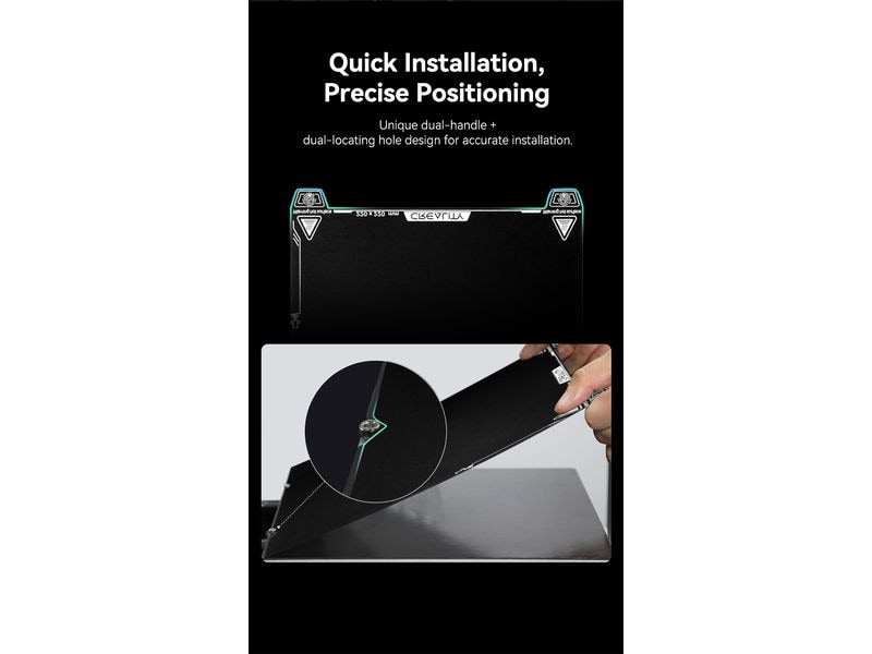 Creality Druckplattform Epoxidharz-Printplatte 235 x 235 mm Printplatte aus Epoxidharz für Creality 3D Drucker