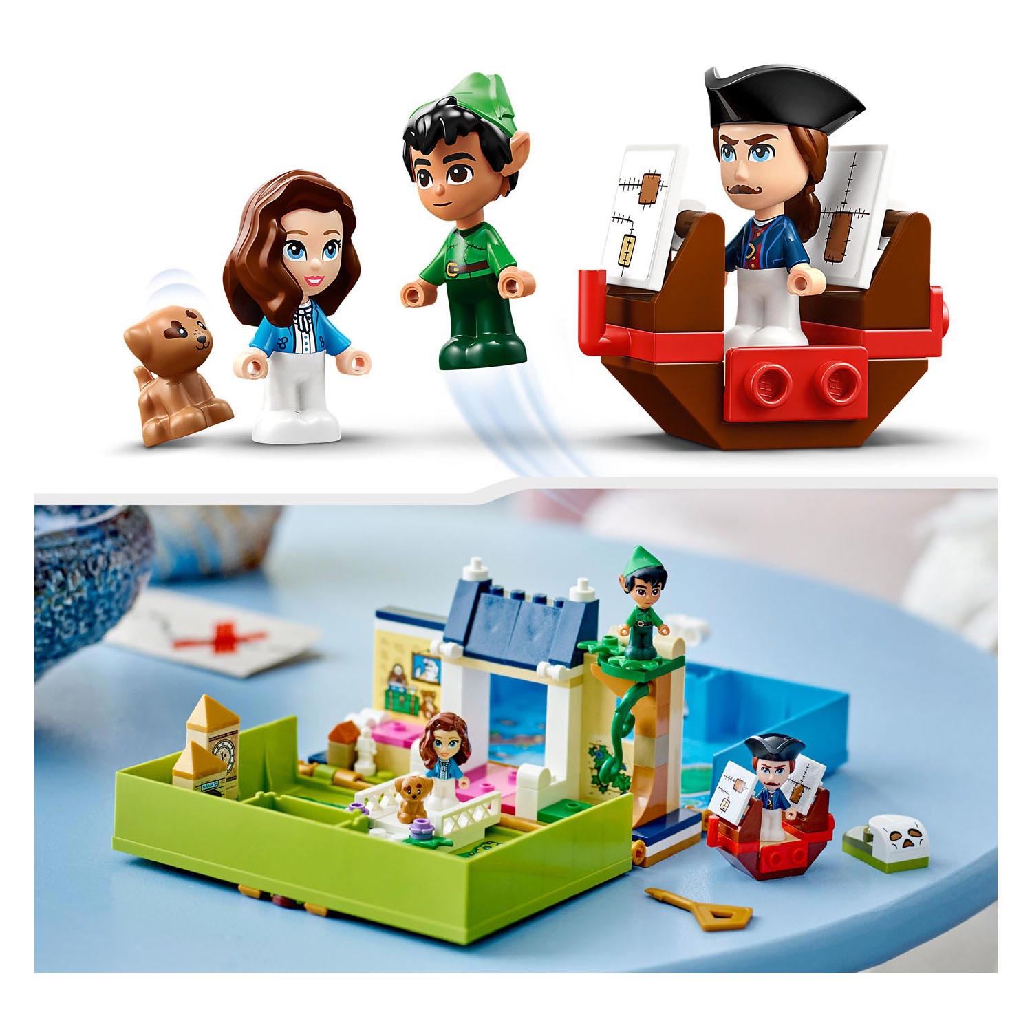 LEGO Disney Peter Pan & Wendy's Verhalenboekavontuur Set