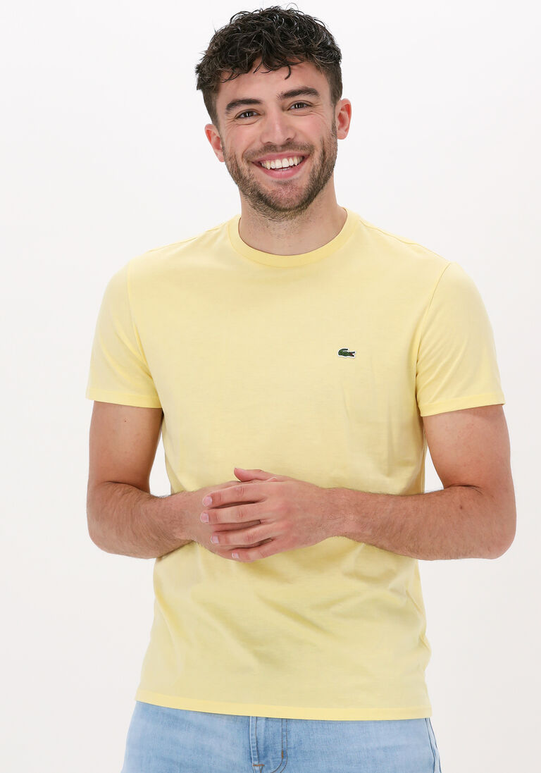 LACOSTE gele lacoste t-shirt 1ht1 men's tee-shirt 1121