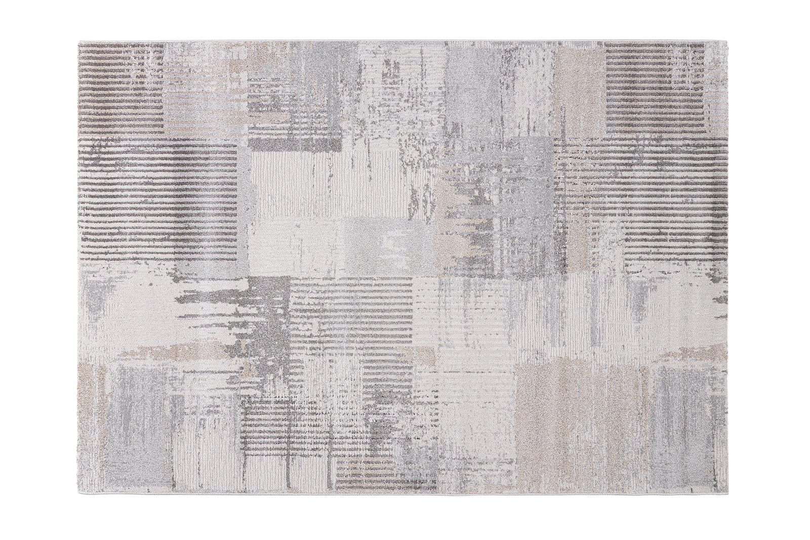 Frendi gulvteppe 160x230 Grått og beige med mønster. Heatset polypropylene.