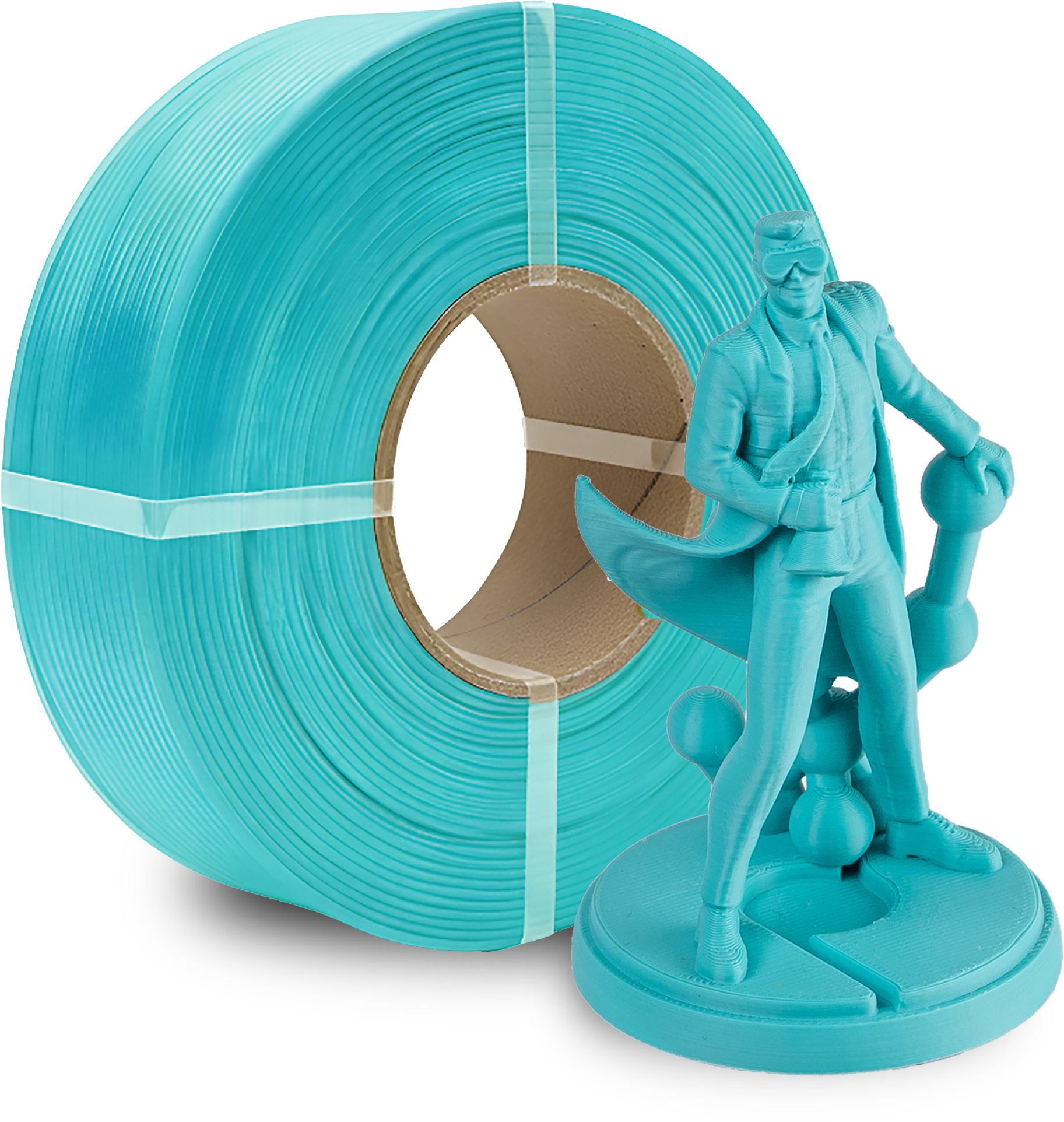 Polymaker  Panchroma™ PLA Refill Teal, 1,75 mm / 1000 g    High-Speed Filament in Teal, ohne Spule