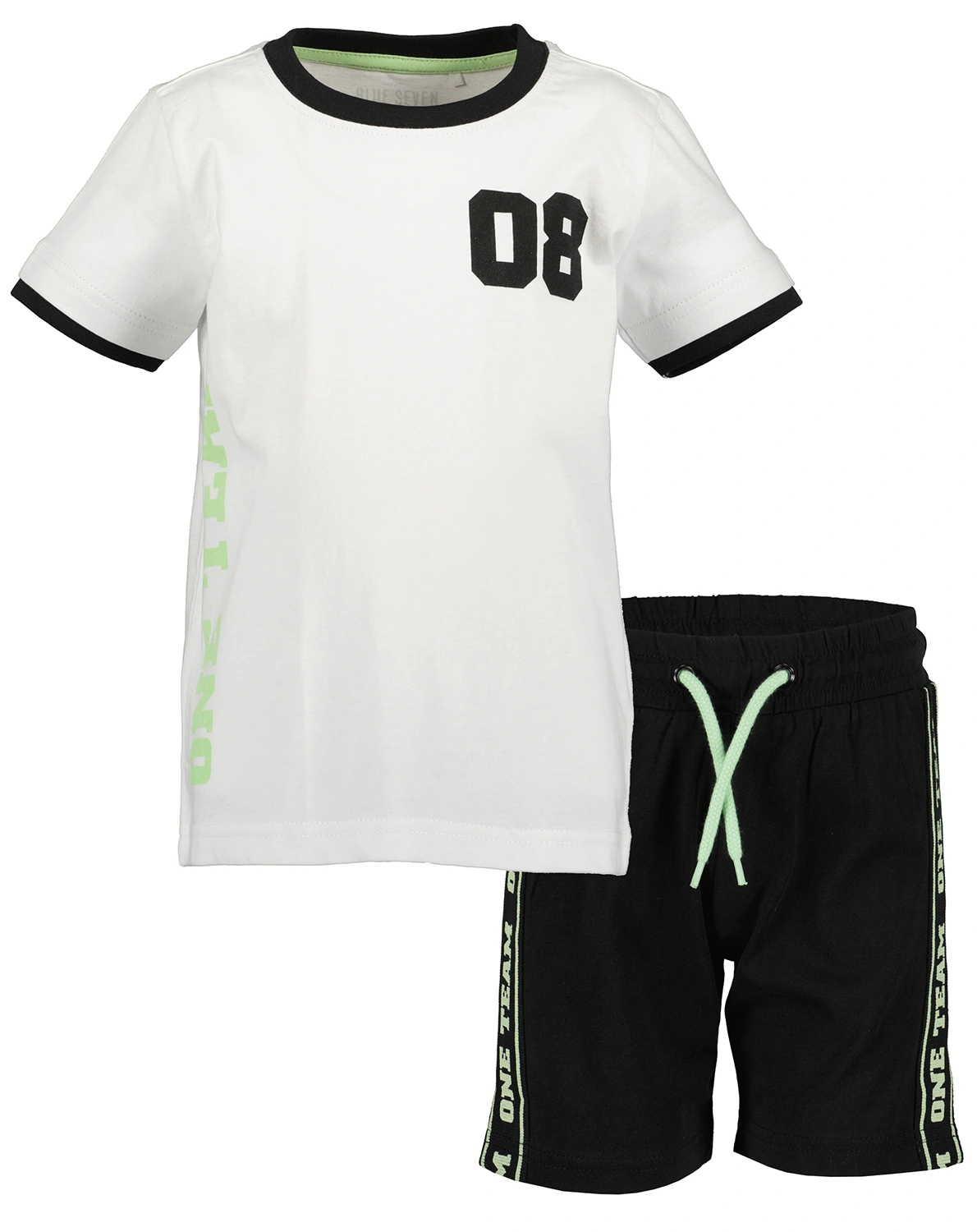 T-Shirt GAME CHANGER mit Bermudashorts in schwarz/weiß