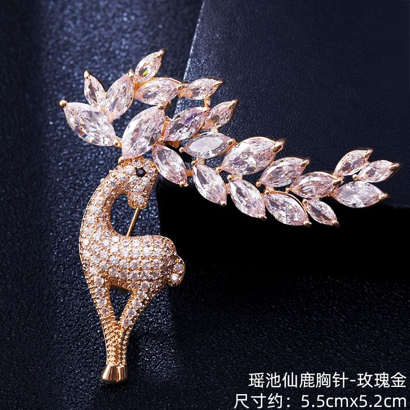 Soosina - Strass-legering broche (verschillende ontwerpen)