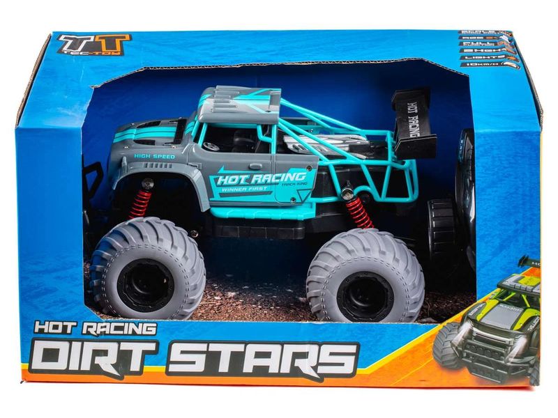 TEC-TOY Monster Truck Hot Racing Blau, 1:14 Akku-Betriebenes RC Off-Road Auto für Kinder ab 6 Jahren