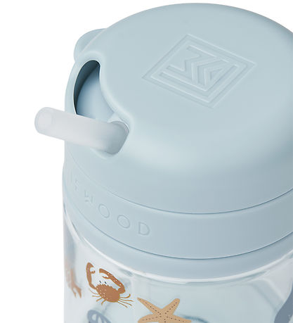 Liewood Becher m. Strohhalme - Pavia - 280ml - Sea Kreatur/Sandy