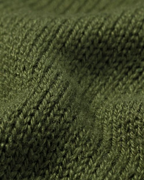gilet maillé femme vert foncé