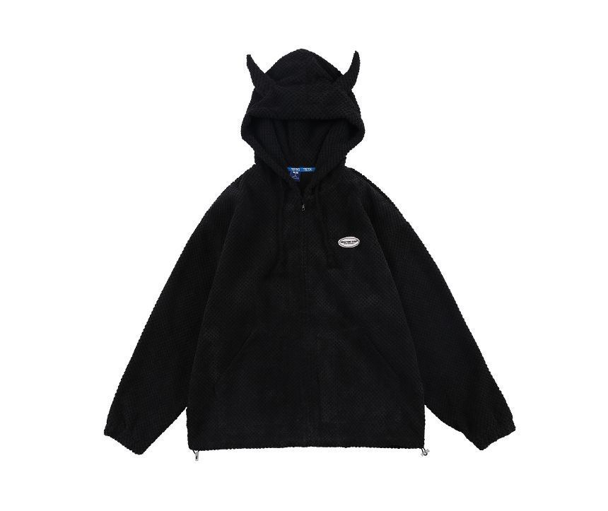 CHIC ERRO - Hoodie met rits en hoornaccent