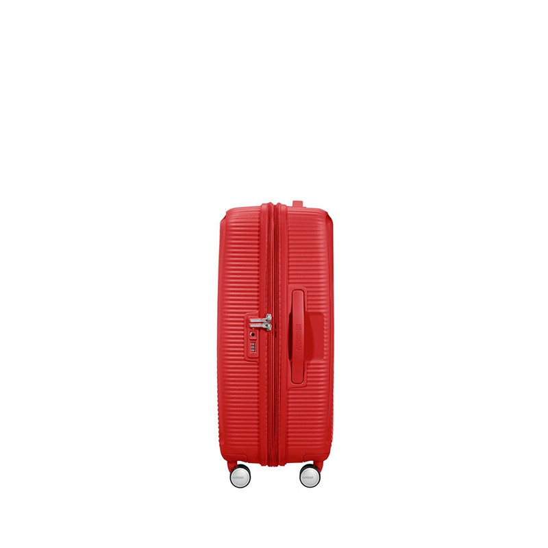 Valise rigide Soundbox Extensible 67 cm Coral red