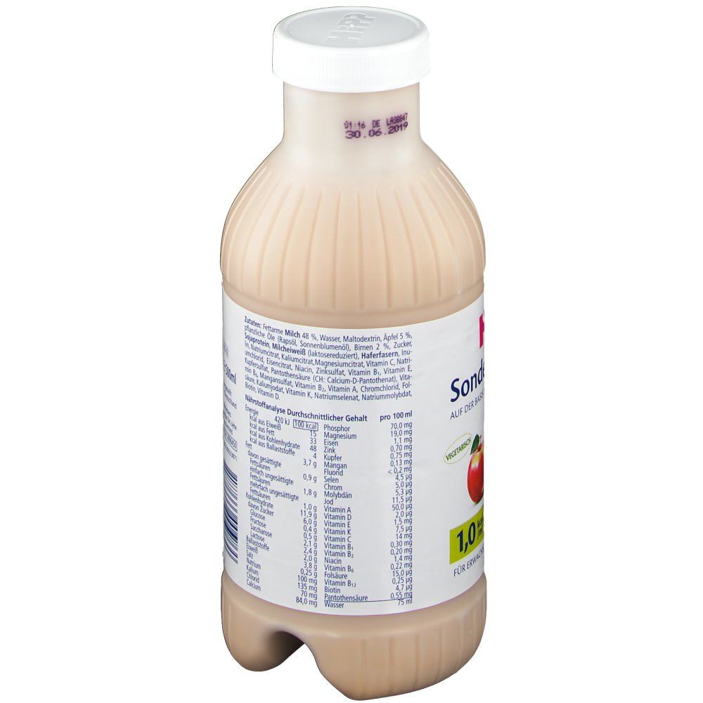 HiPP Sondennahrung Milch, Apfel und Birne