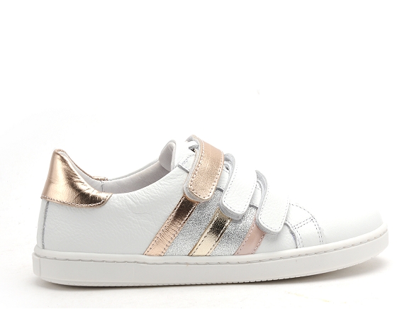 Bellamy basses enfant fillette opale blanc