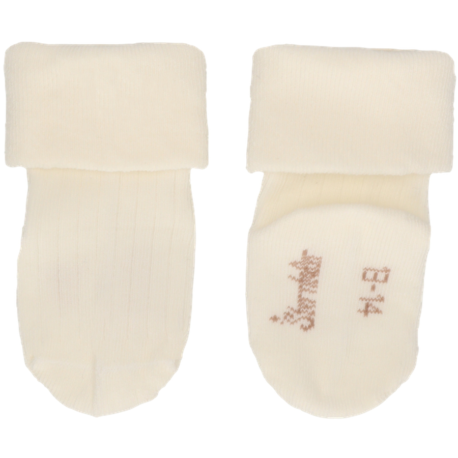 Sterntaler Baby-Socken DP Rippe graublau